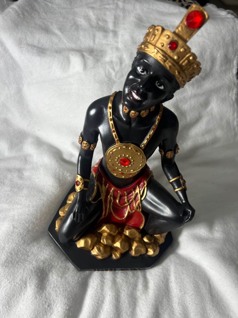 RARE 13” Chango Macho Orisha Statue-Very Good Condition